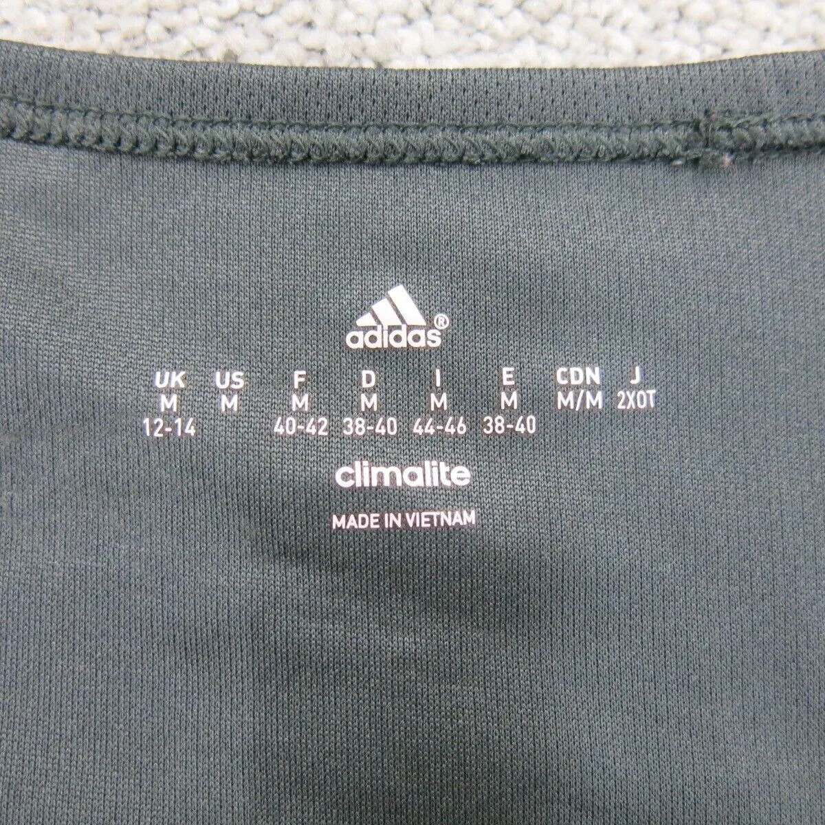 Adidas Climalite Mens Pullover T Shirt Short Sleeve V Neck Black Size Medium