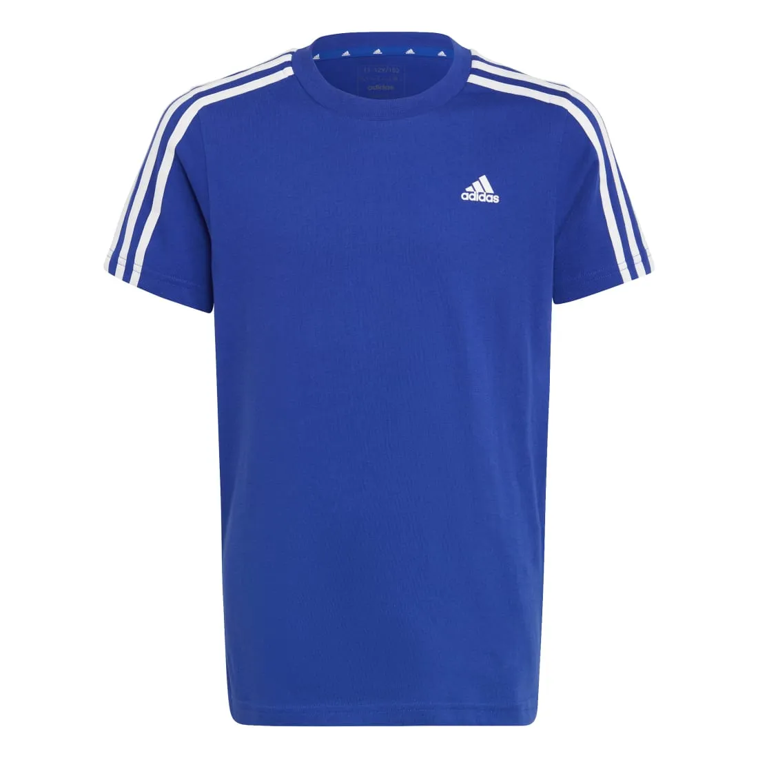 Adidas Essentials 3- Stripes Junior Cotton Tees BLUE