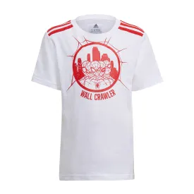 ADIDAS KIDS ADIDAS X MARVEL SPIDER-MAN TEE ROUND NECK WHITE