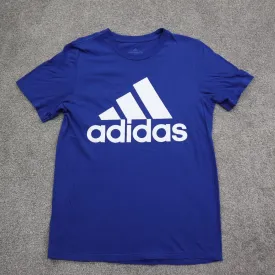 Adidas Men Pullover Graphic Amplifier T-Shirt Short Sleeve Crew Neck Blue SZ S/P