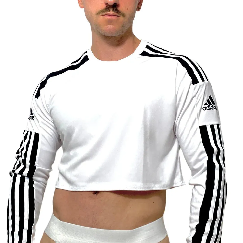 Adidas Sport White Long Sleeve Crop Top BY SNEAKERMASK