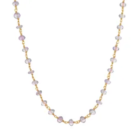 Bella Necklace-Pink Amethyst