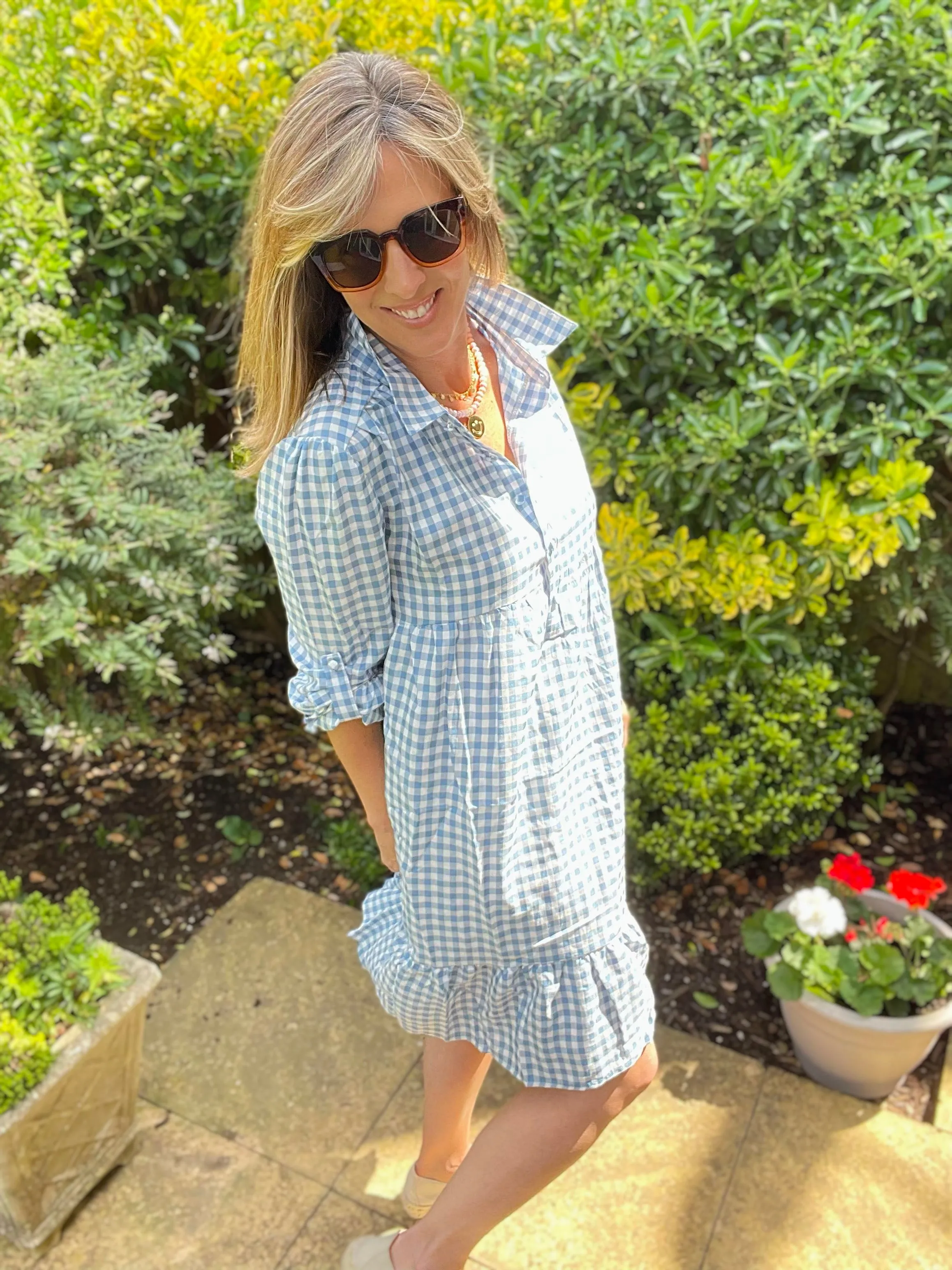 Blue Gingham Dress