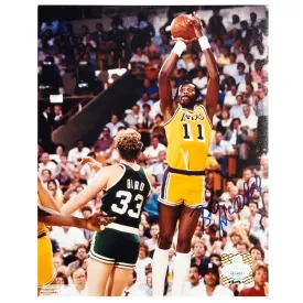 Bob McAdoo Signed Pose 3 Basketball 8x10 Photo (JSA)