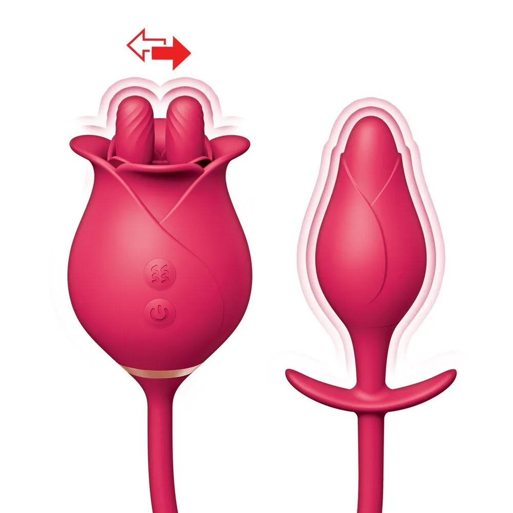 Clit-Tastic Tulip Finger Massager & Pleasure Butt Plug Set