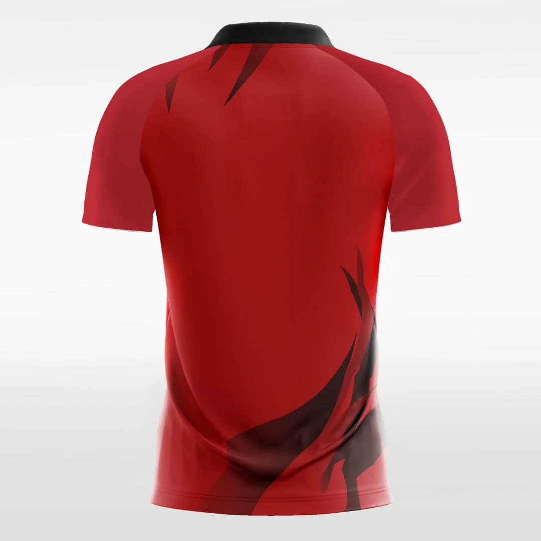 Cool Fire - Custom Kids Soccer Jerseys Design Red Color