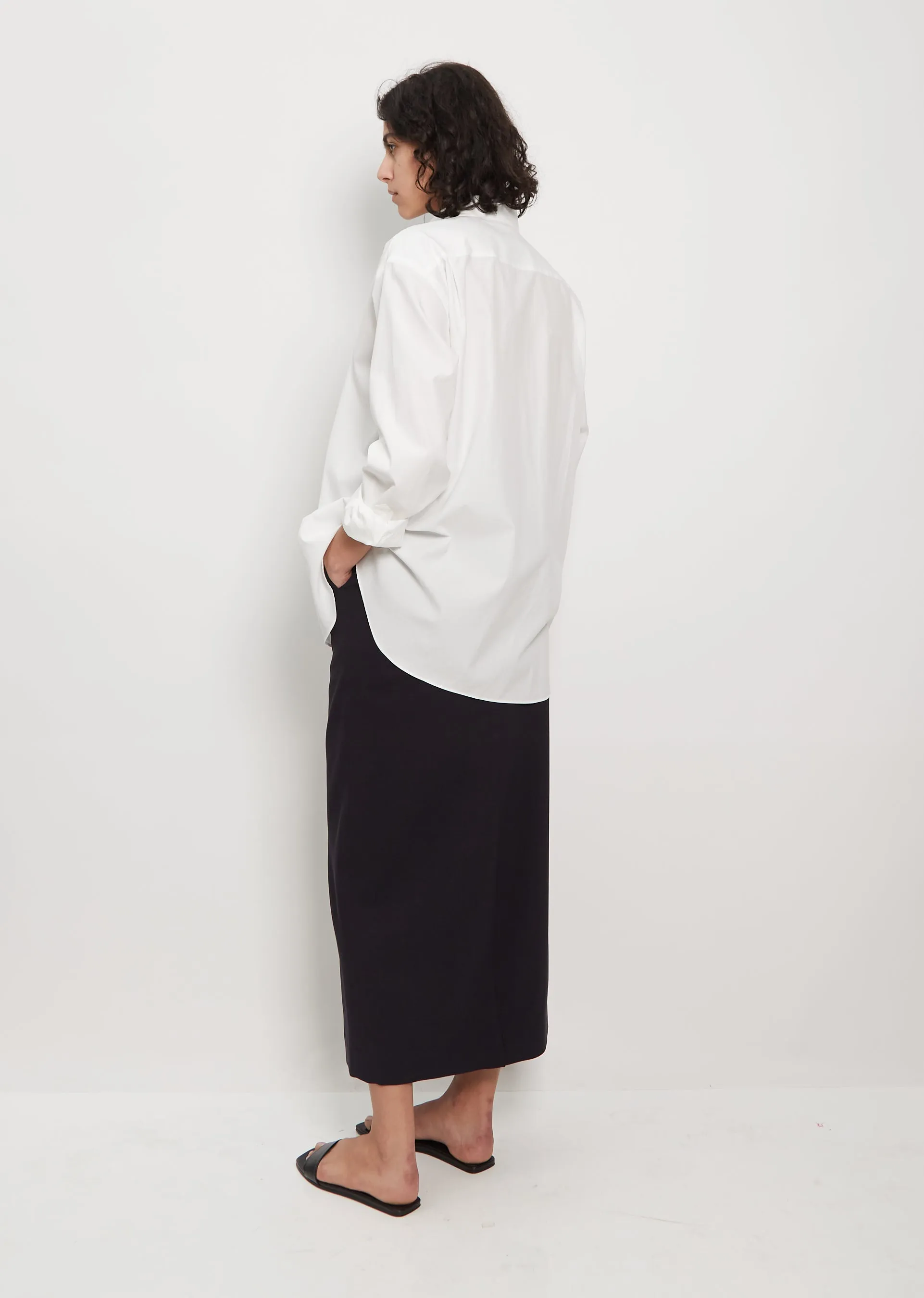 Cotton Twill Shirt — White