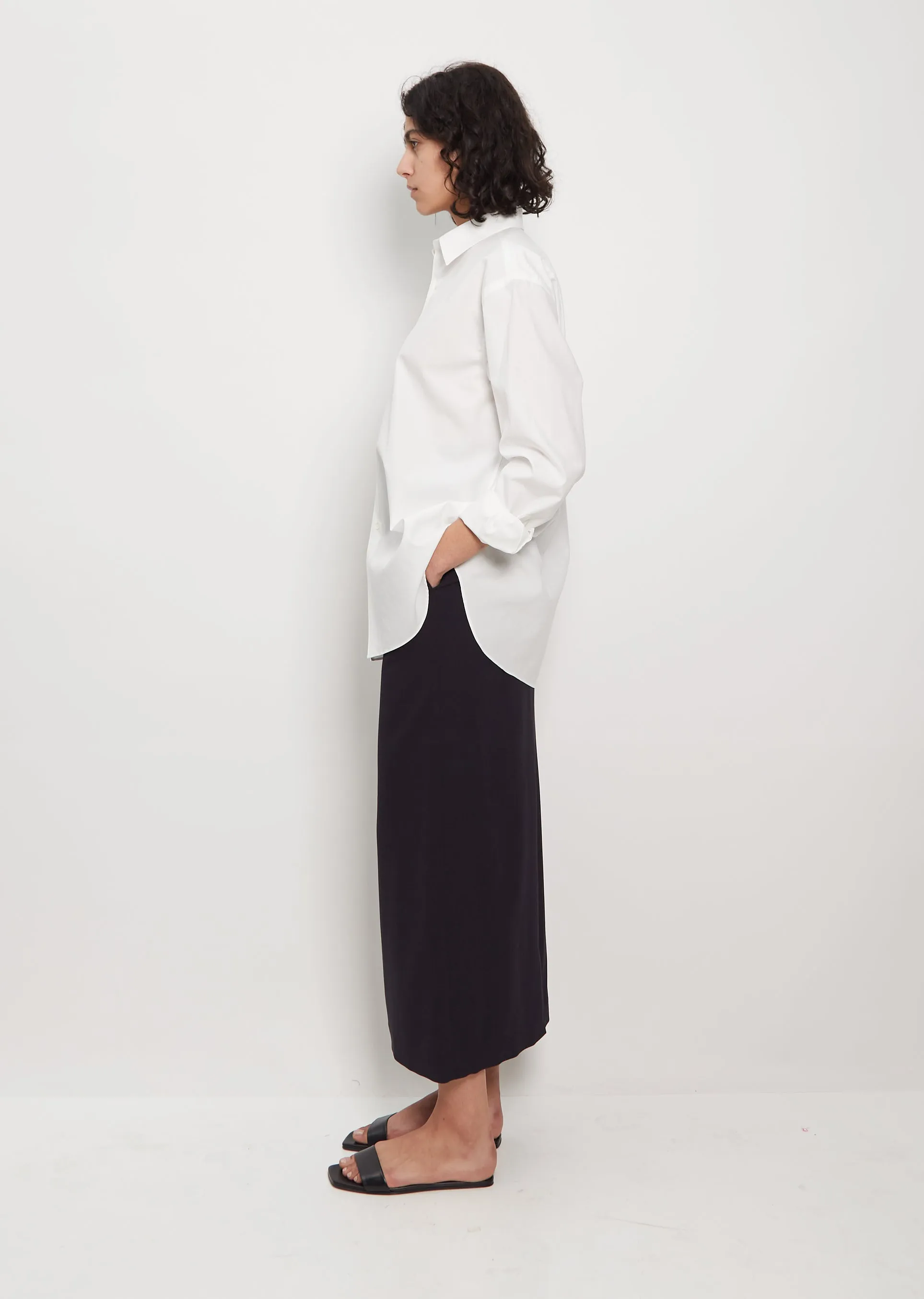 Cotton Twill Shirt — White