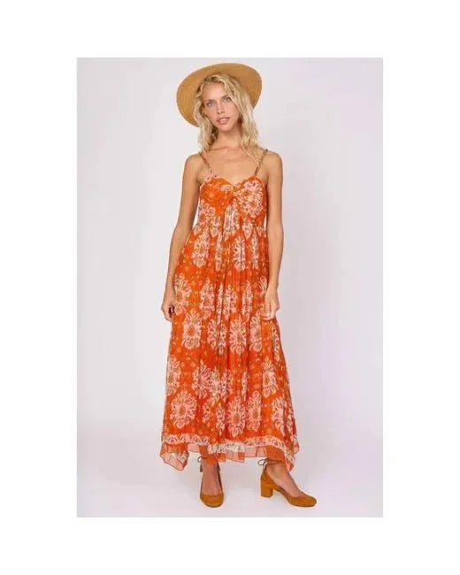 Crecelle Dress- Orange