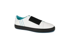 Fifty-12 Men's Baldovino K0002S95 White Leather with Black Elastic Shoe