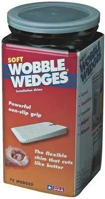 Focus 12 Wobble Wedges Soft Black 75 Pack