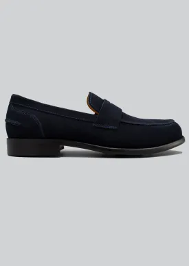 Fredrick Penny Loafer: Navy Suede