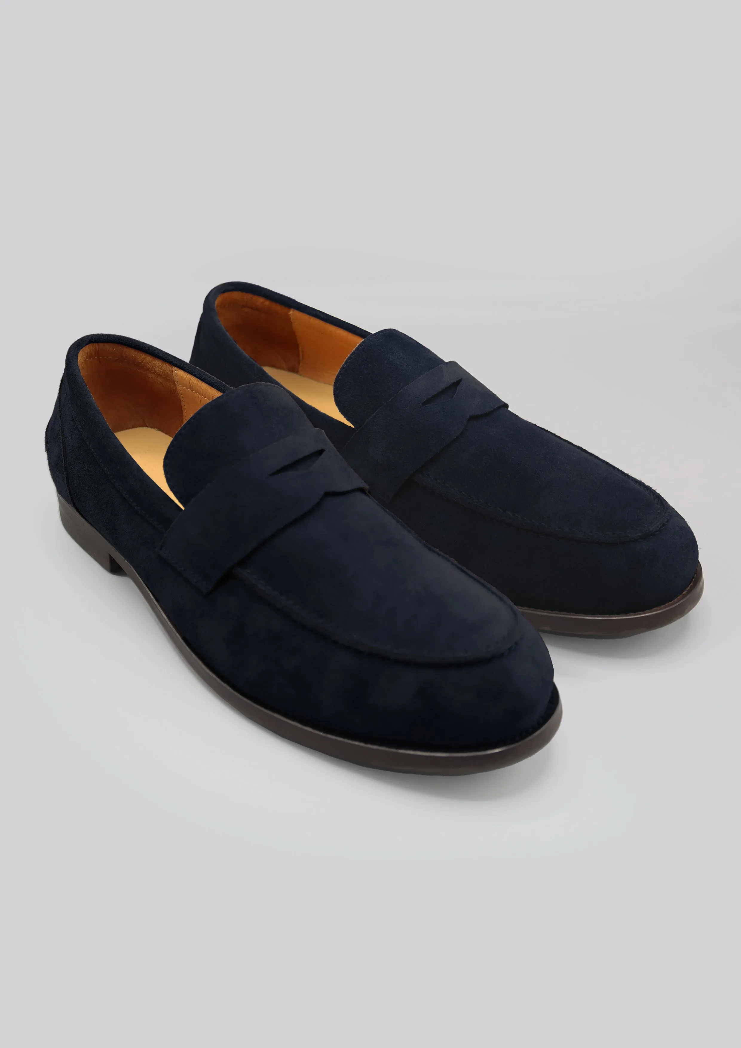 Fredrick Penny Loafer: Navy Suede