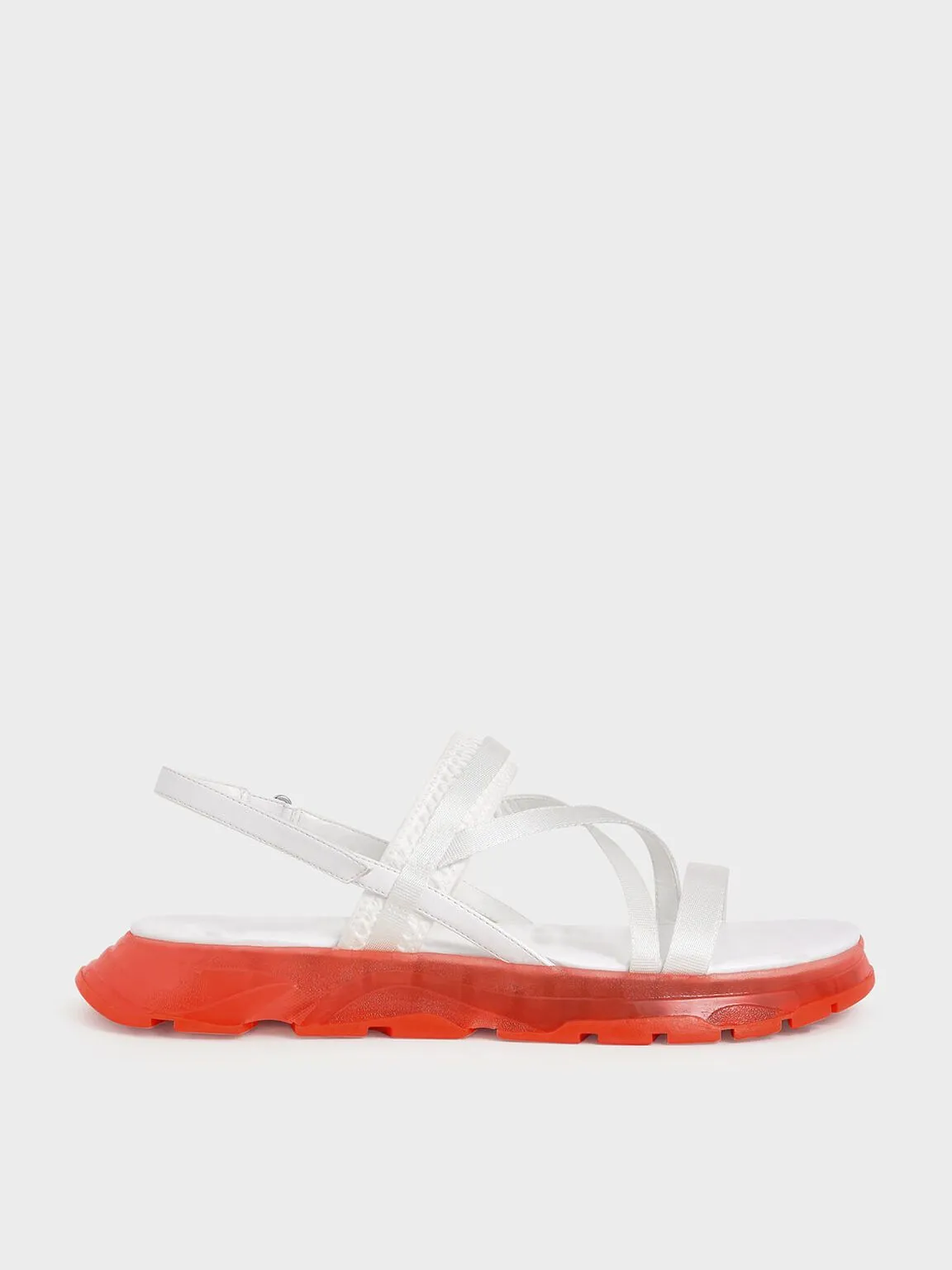 Grosgrain Strappy Flatform Sandals