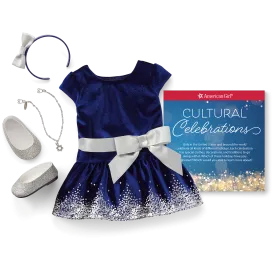 Hanukkah Celebration Outfit for 18-inch Dolls