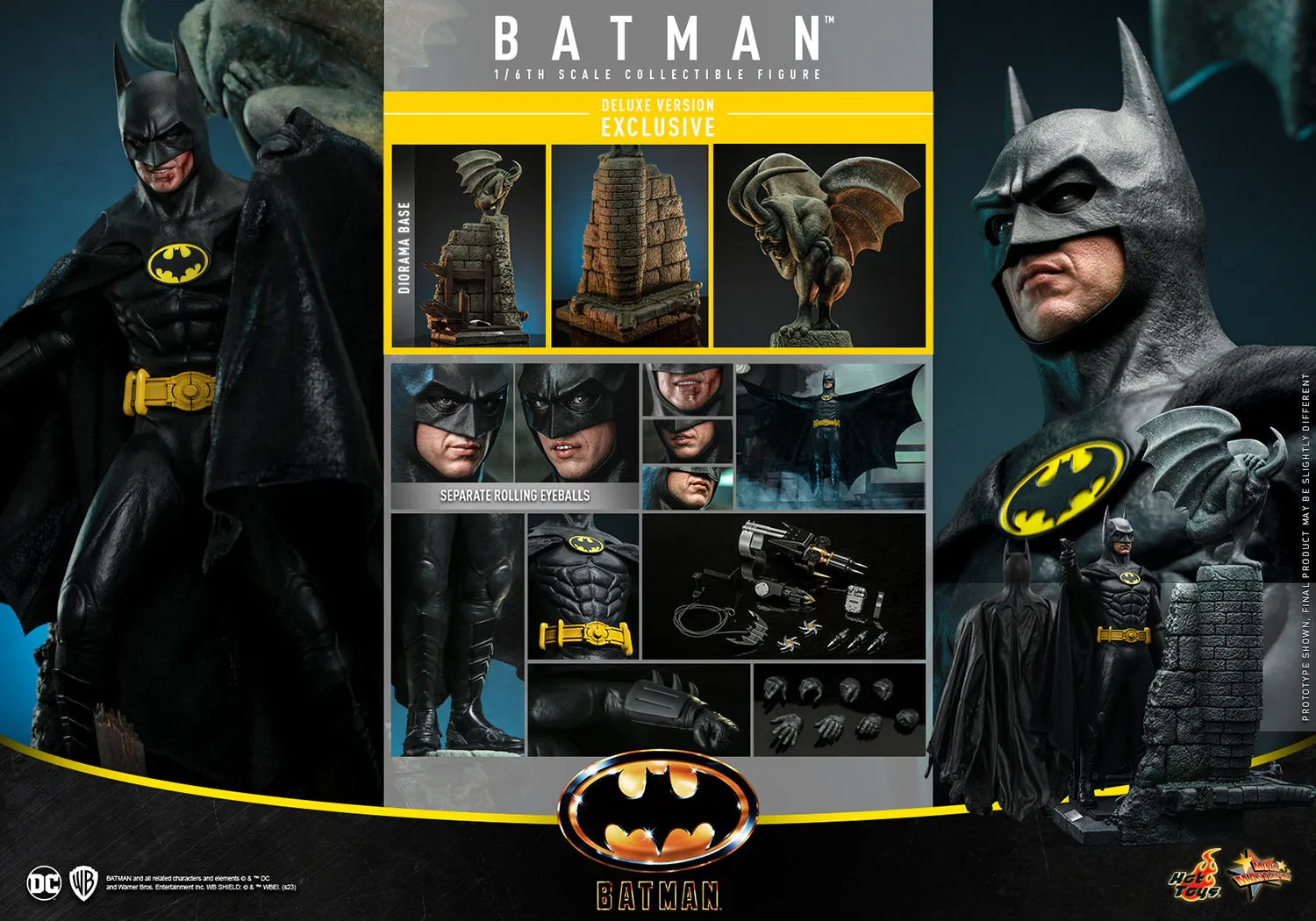 Hot Toys Batman (1989) Batman(Deluxe Version) Sixth Scale Figure