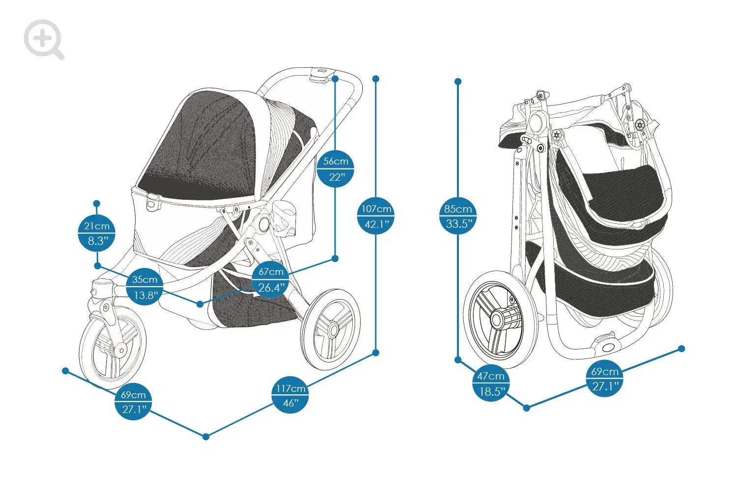 Ibiyaya® Dog Stroller & Pram | The Beast | Jet Black