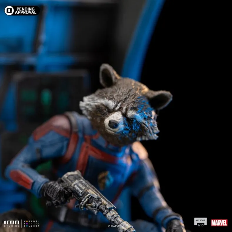 Iron Studios Guardians of the Galaxy Vol.3 Rocket Racoon Art Scale 1/10 Statue