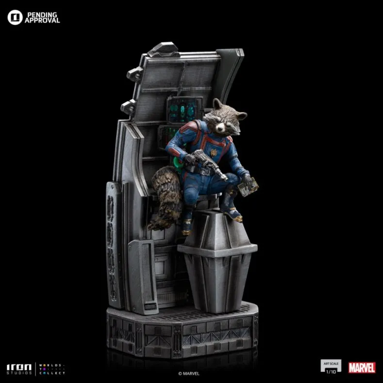 Iron Studios Guardians of the Galaxy Vol.3 Rocket Racoon Art Scale 1/10 Statue