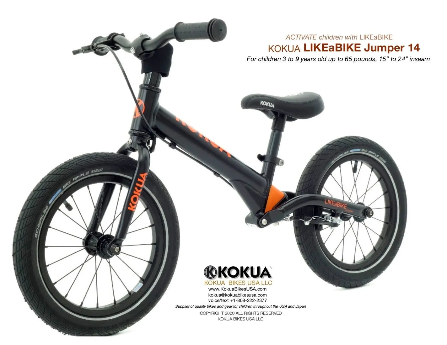 KOKUA BIKES USA Like a Bike Jumper 14 für Kinder