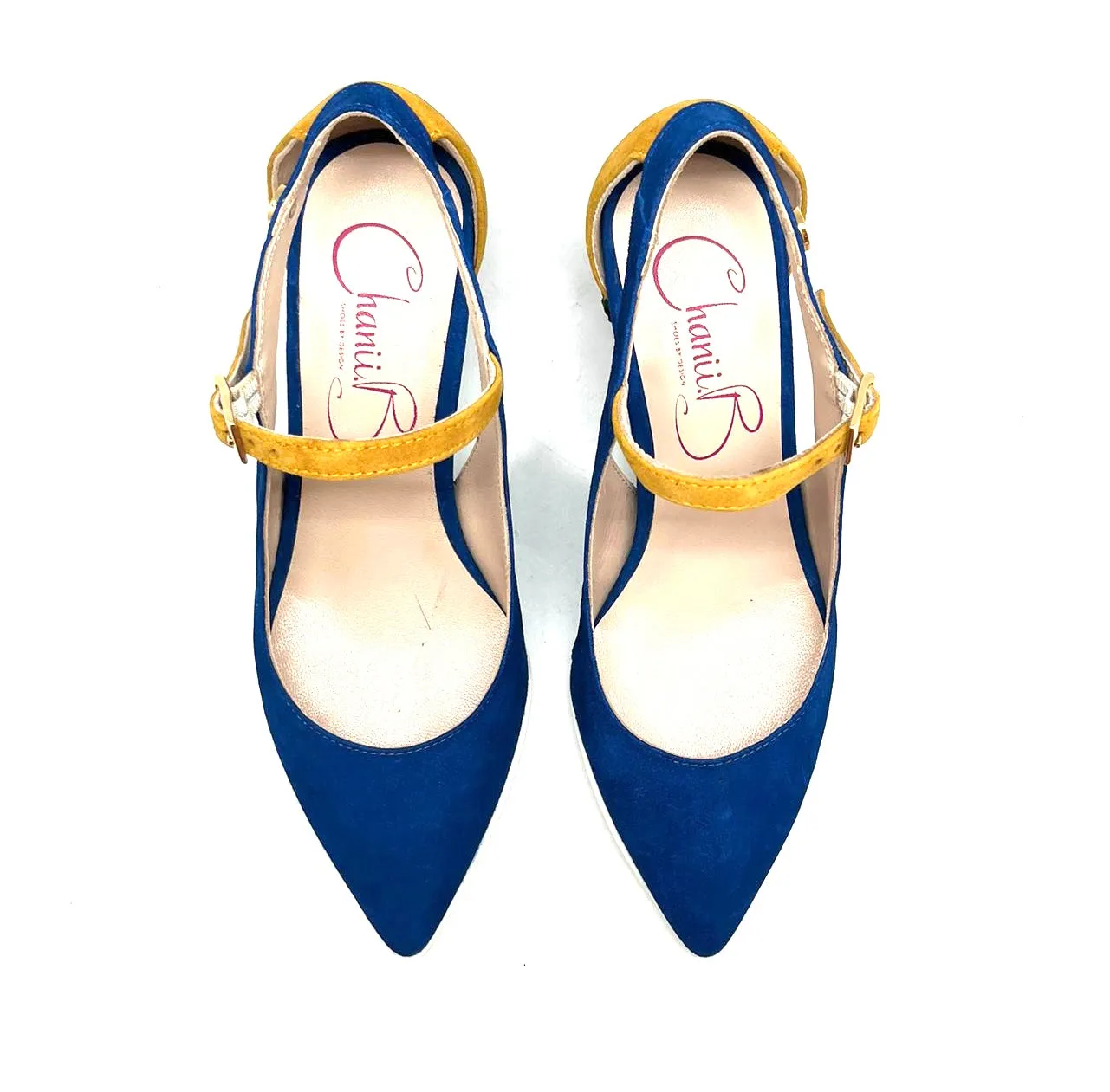 La La Blue yellow- Dress shoes