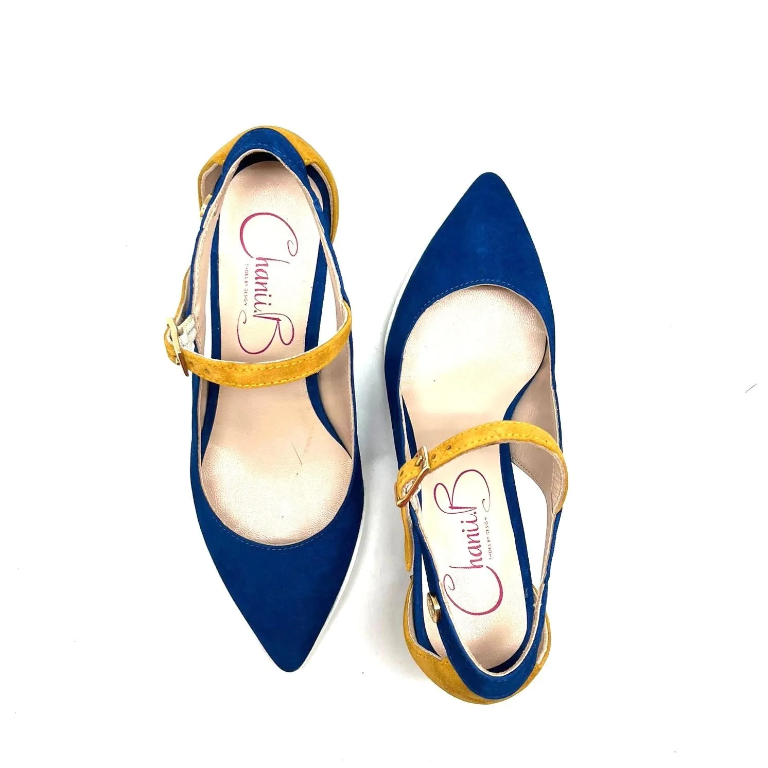 La La Blue yellow- Dress shoes