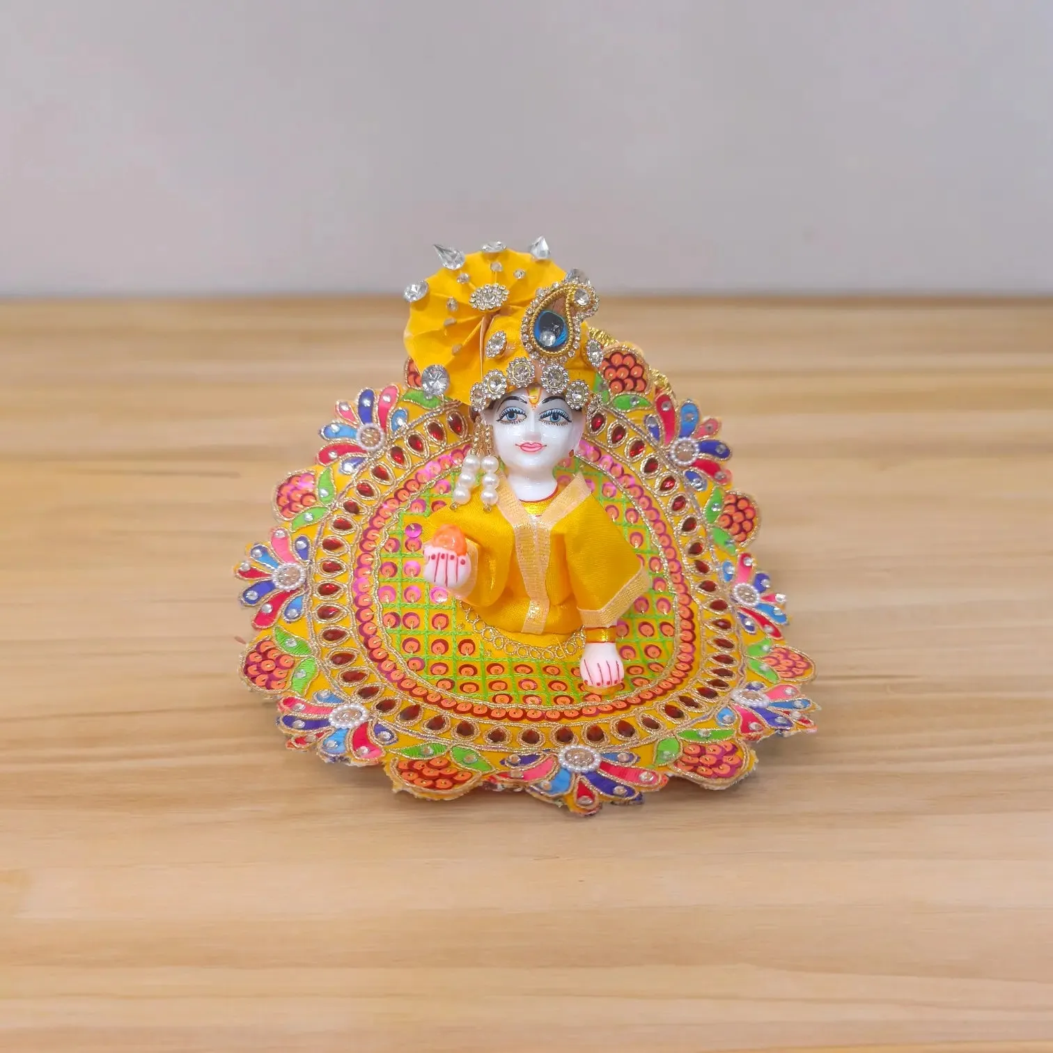 Laddu Gopal Vastra Combo With Pagdi | Krishna Ji Dress with Pagdi ( Set of 2 Dresses )