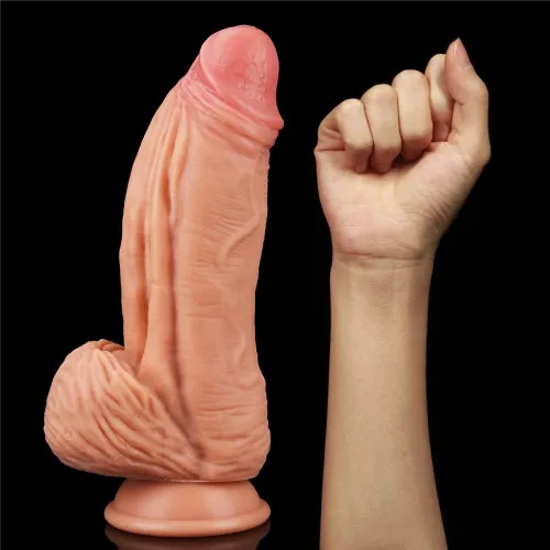 Lovetoy 10 Inch Dual Layered Silicone Cock