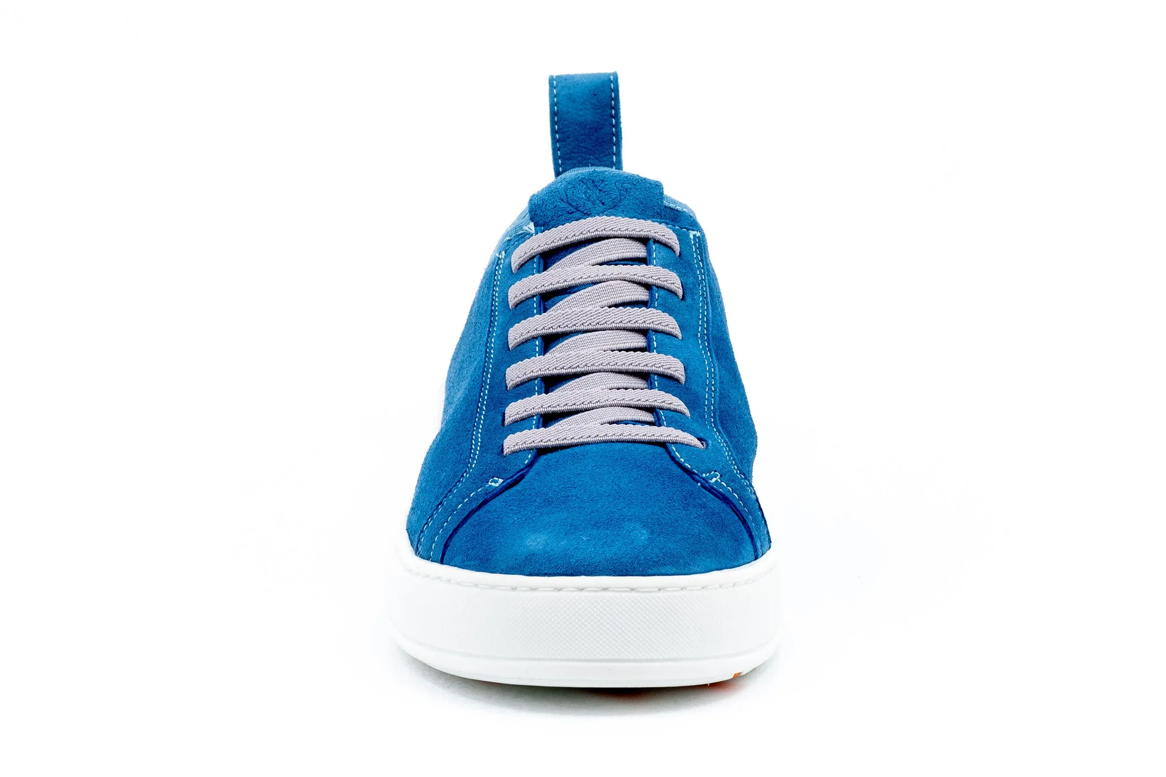 MD Signature Sheep Skin Suede Sneakers - Sky Blue