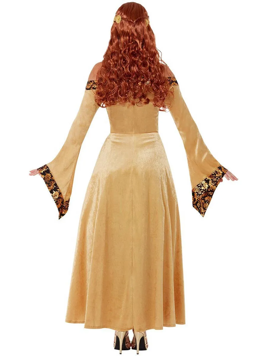 Medieval Black and Gold Countess Womens Costume