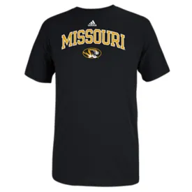 Missouri Tigers Adidas Black Arch Logo Go-To Tee