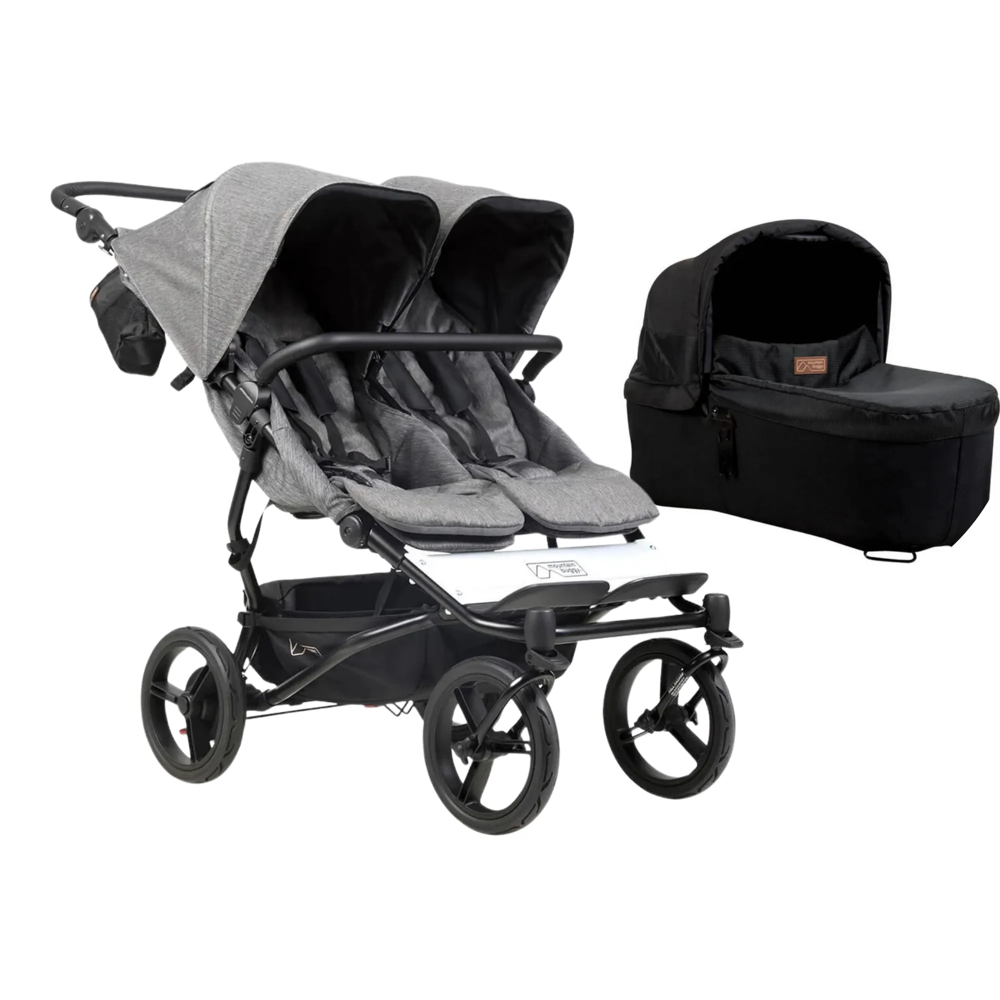 Mountain Buggy duet™ luxury collection for twins With FREE carrycot (Black Friday Offer)