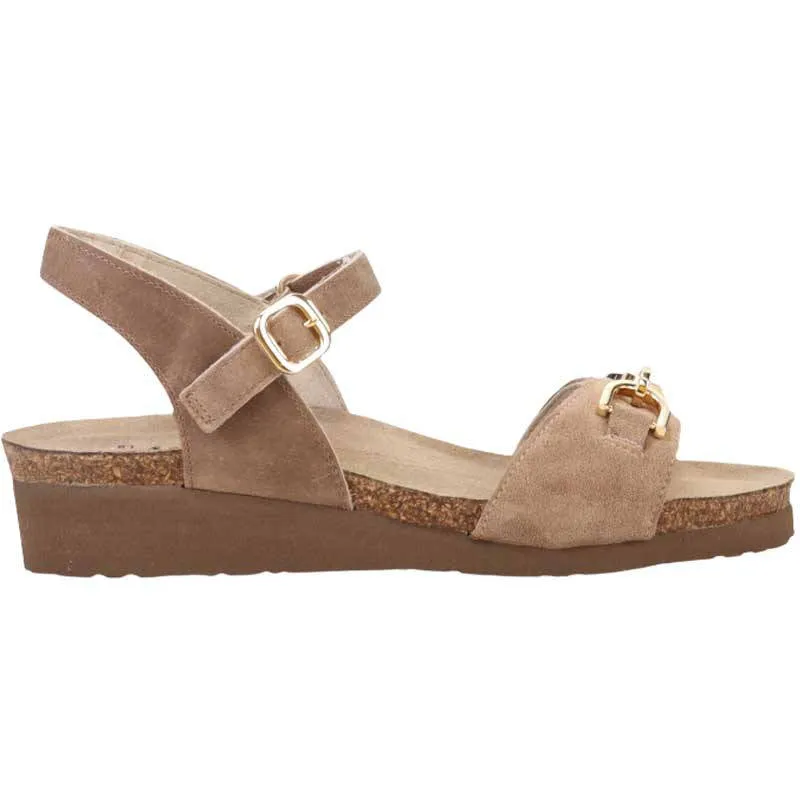 Naot Womens Aubrey Almond Suede Bark Nubuck