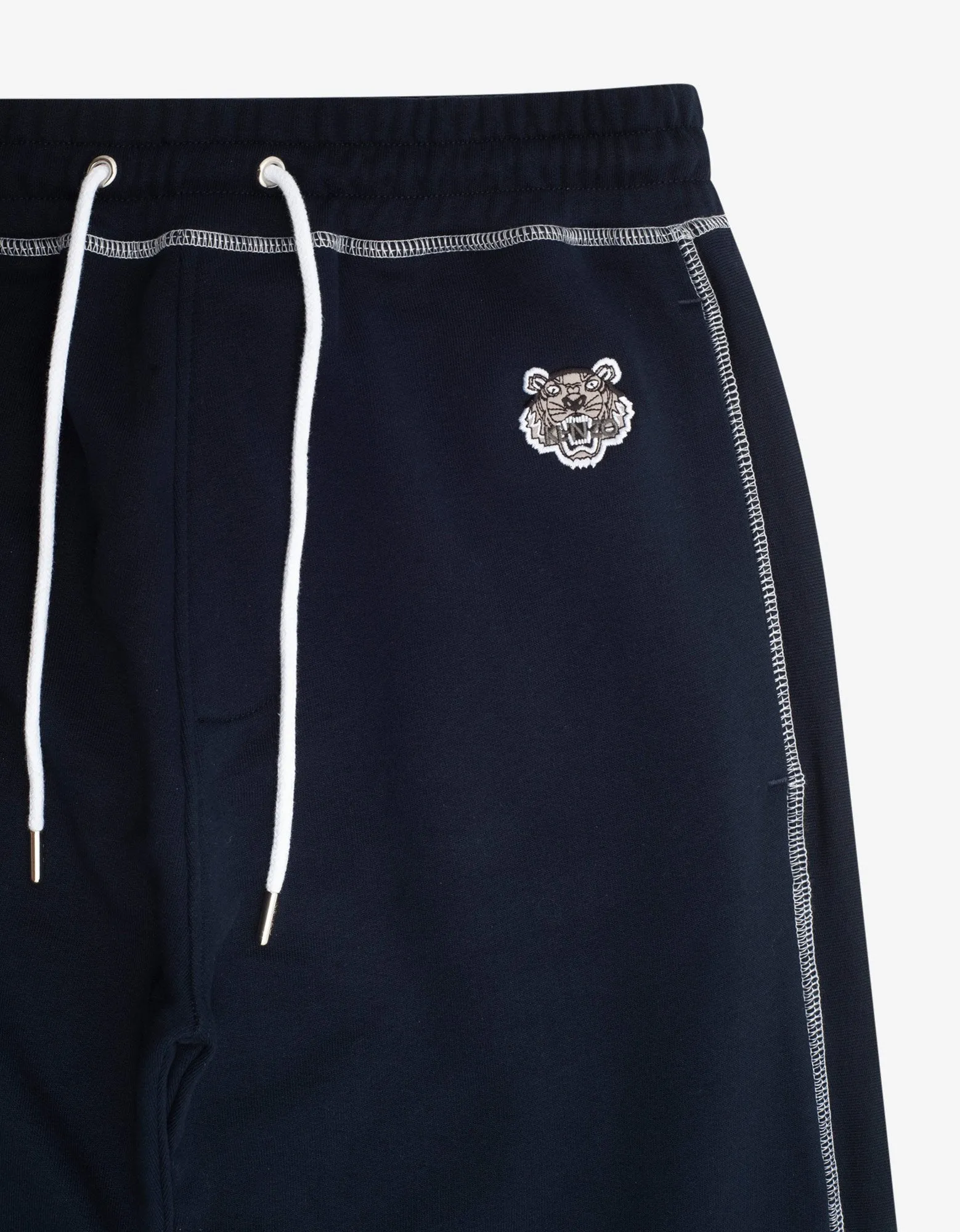 Navy Blue Tiger Crest Sweat Pants