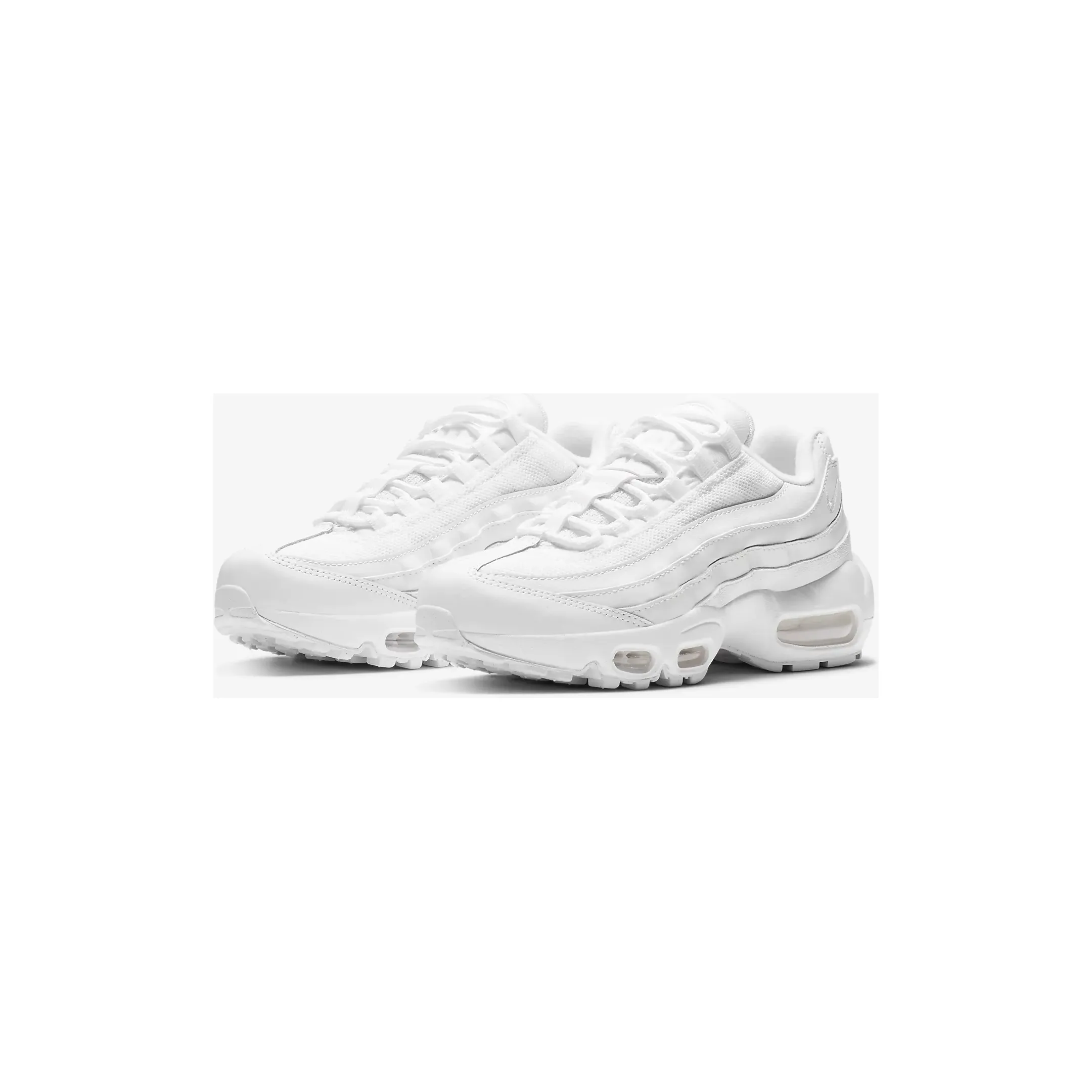 Nike Kid's Air Max 95 Recraft Shoes - All White