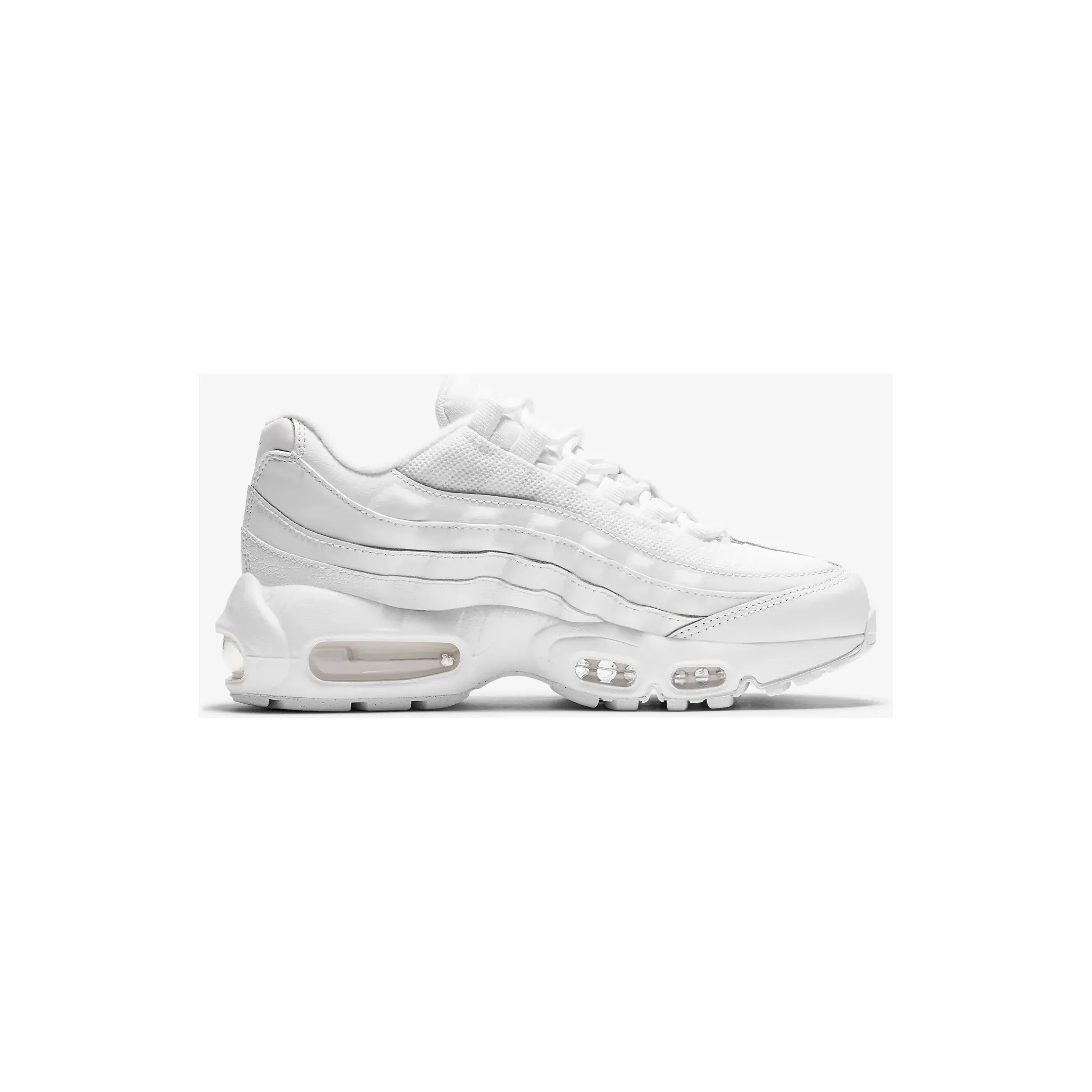 Nike Kid's Air Max 95 Recraft Shoes - All White