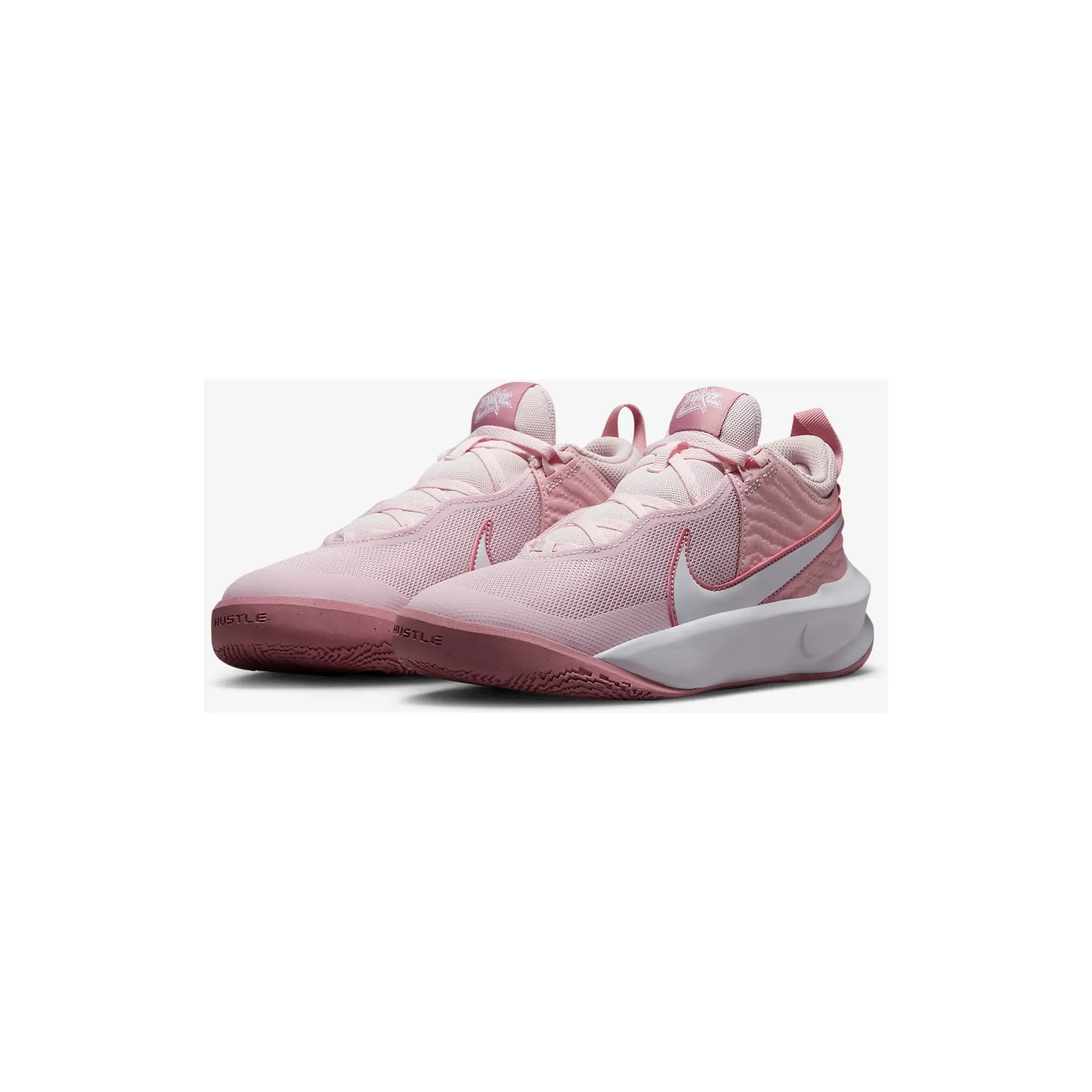 Nike Kid's Team Hustle D 10 Shoes - Pink Foam / Medium Soft Pink / Elemental Pink / White