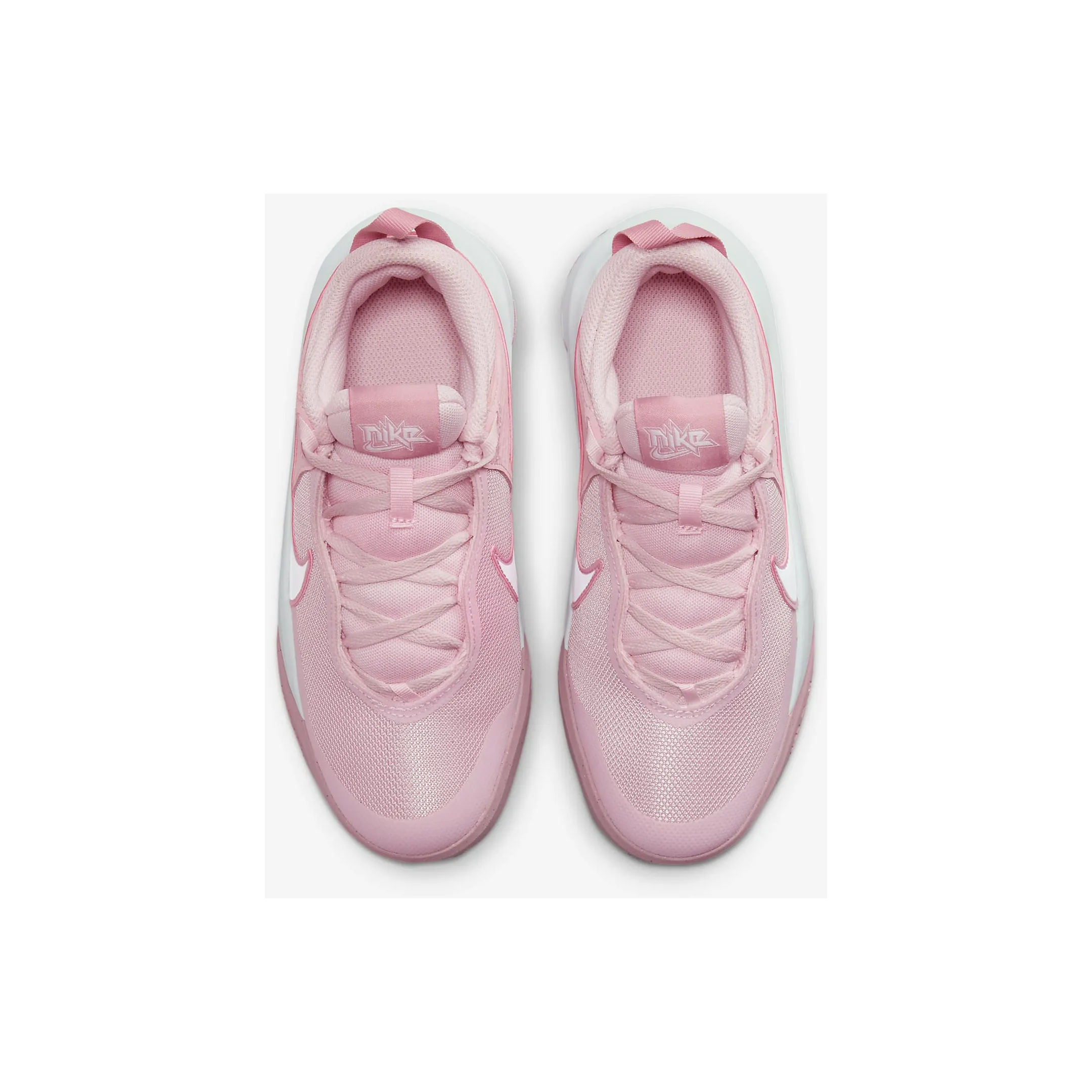 Nike Kid's Team Hustle D 10 Shoes - Pink Foam / Medium Soft Pink / Elemental Pink / White