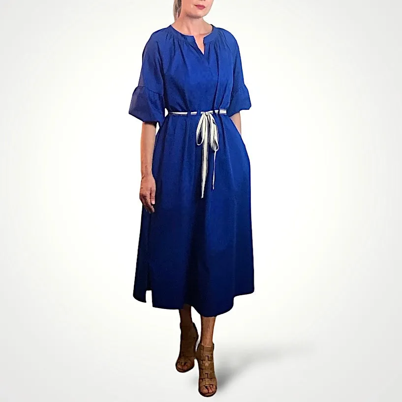 Origami Blu Shirt Dress