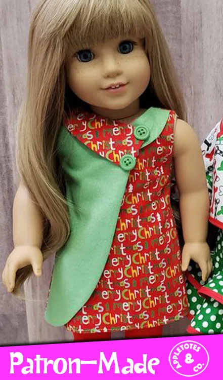 Penelope Dress Sewing Pattern for 18 Inch Dolls