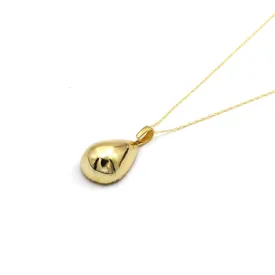 Real Gold Half Teardrop Necklace - Model 0316 CWP 1955