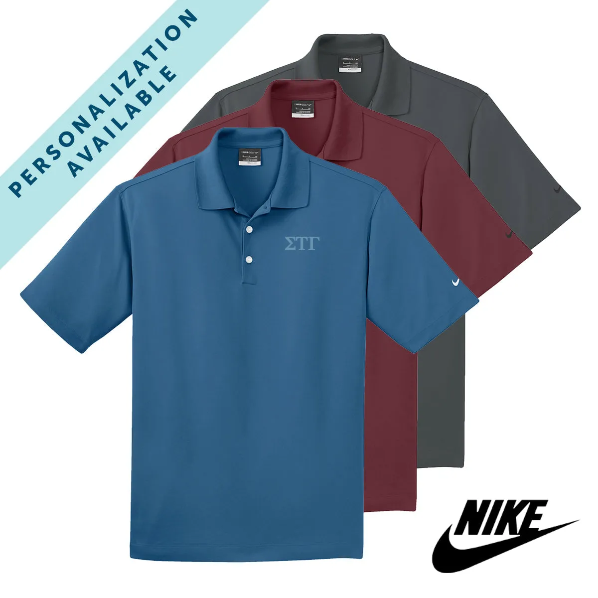 Sig Tau Nike Embroidered Performance Polo