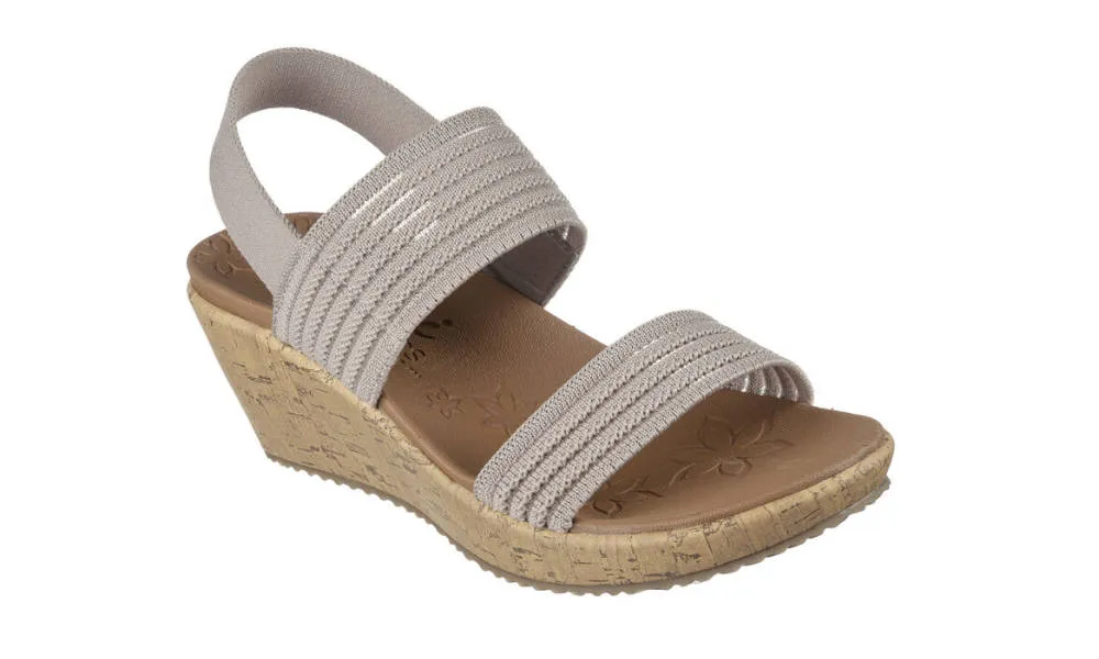 Skechers Womens Beverlee Sheer Luck Taupe