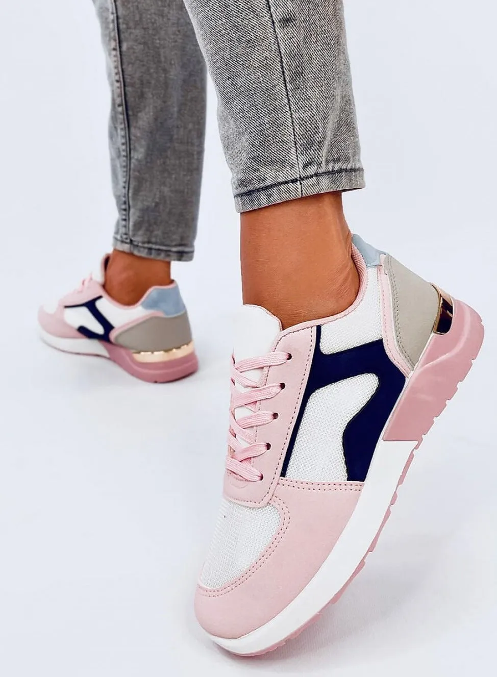 TEEK - Blue Pink Pedaled Sneakers