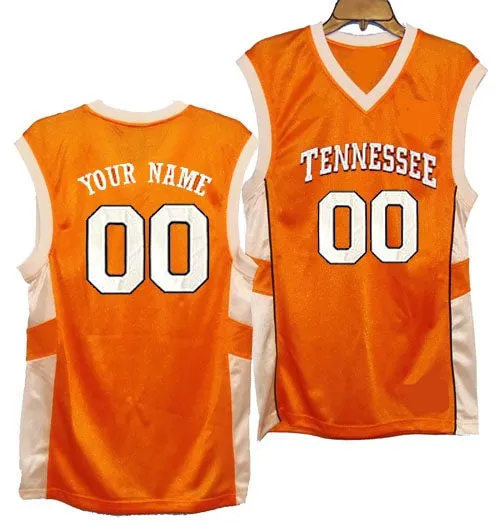 Tennessee Volunteers Customizable College Style Basketball Jersey