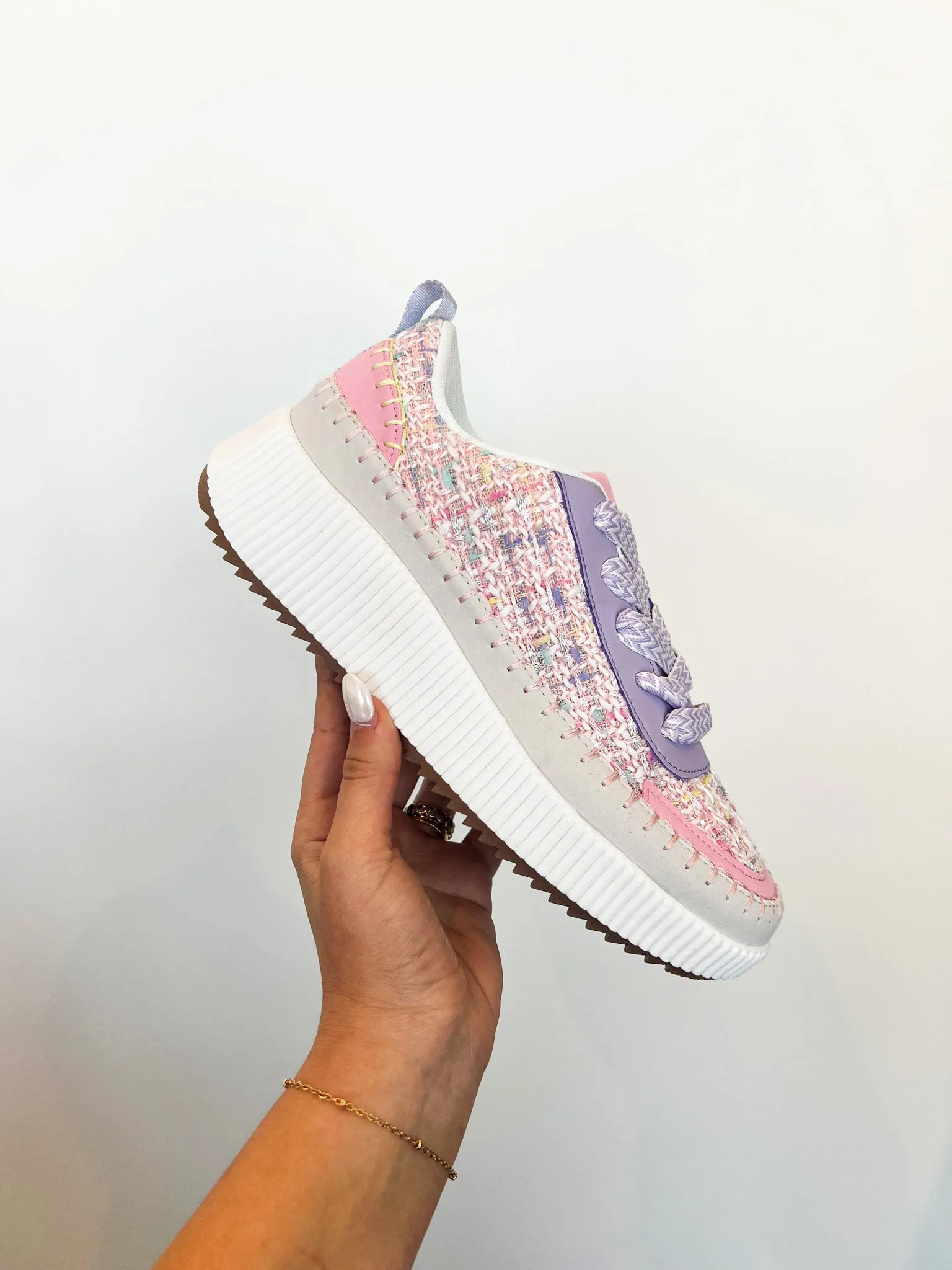 Willow Woven Sneakers- Pastel Purple Multi