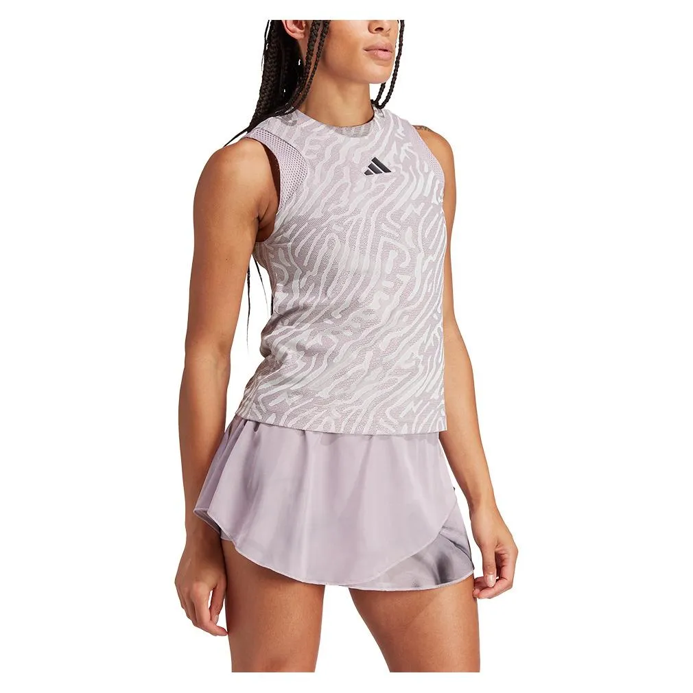 Women's Airchill Match Pro Tennis Tank Preloved Fid and Crystal Jade