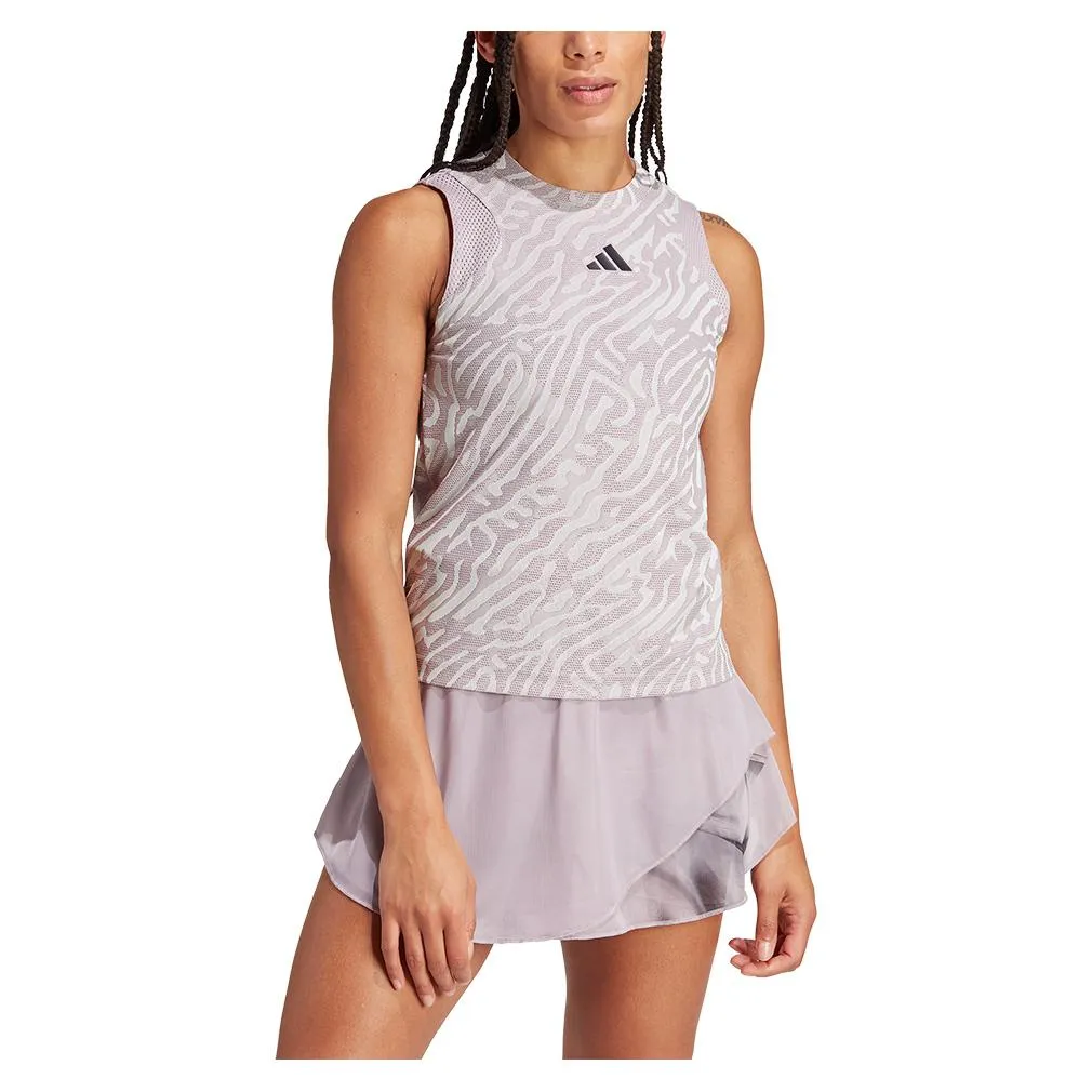 Women's Airchill Match Pro Tennis Tank Preloved Fid and Crystal Jade