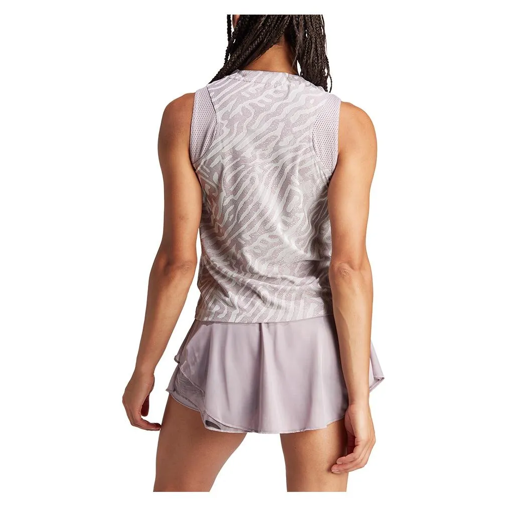 Women's Airchill Match Pro Tennis Tank Preloved Fid and Crystal Jade